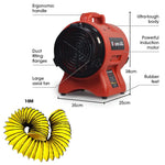 Baumr-AG 200mm (8 inch) Portable Axial Air Mover Blower Fan with 10m Ventilation Duct - Appliances > Appliances Others