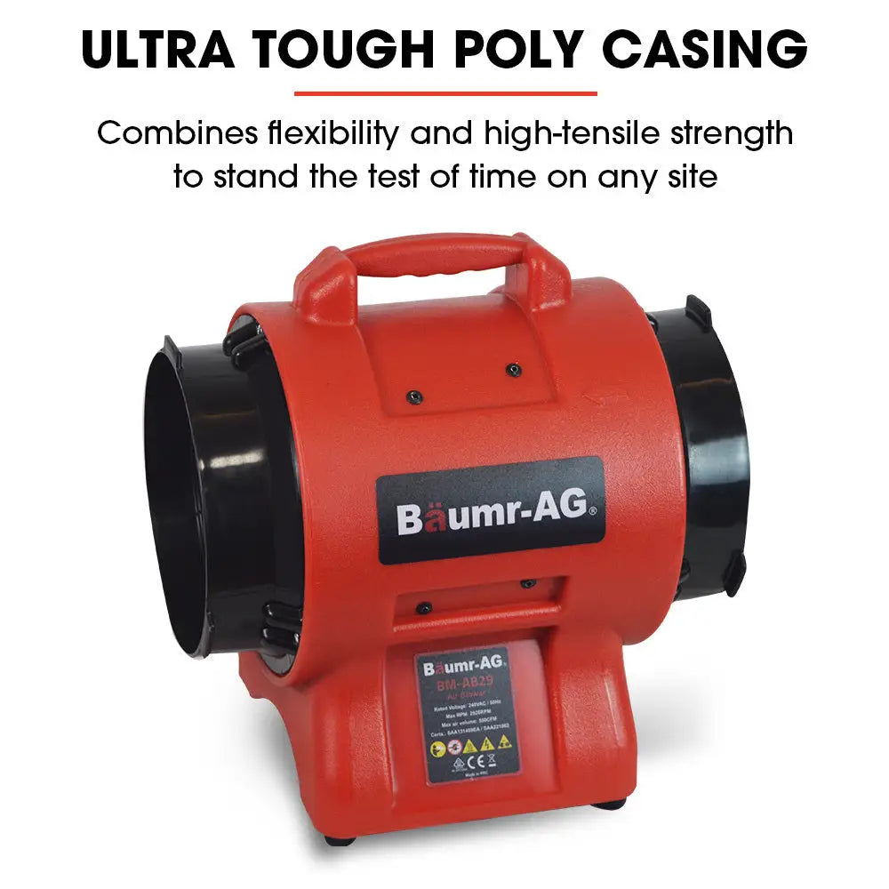 Baumr-AG 300mm (12 inch) Portable Air Blower Mover Axial Ventilation Extraction Fan - Appliances > Appliances Others