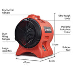 Baumr-AG 300mm (12 inch) Portable Air Blower Mover Axial Ventilation Extraction Fan - Appliances > Appliances Others
