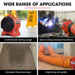 Baumr-AG 300mm (12 inch) Portable Axial Air Mover Blower Fan with 10m Ventilation Duct - Appliances > Appliances Others