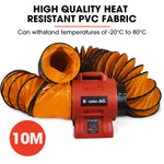 Baumr-AG 300mm (12 inch) Portable Axial Air Mover Blower Fan with 10m Ventilation Duct - Appliances > Appliances Others