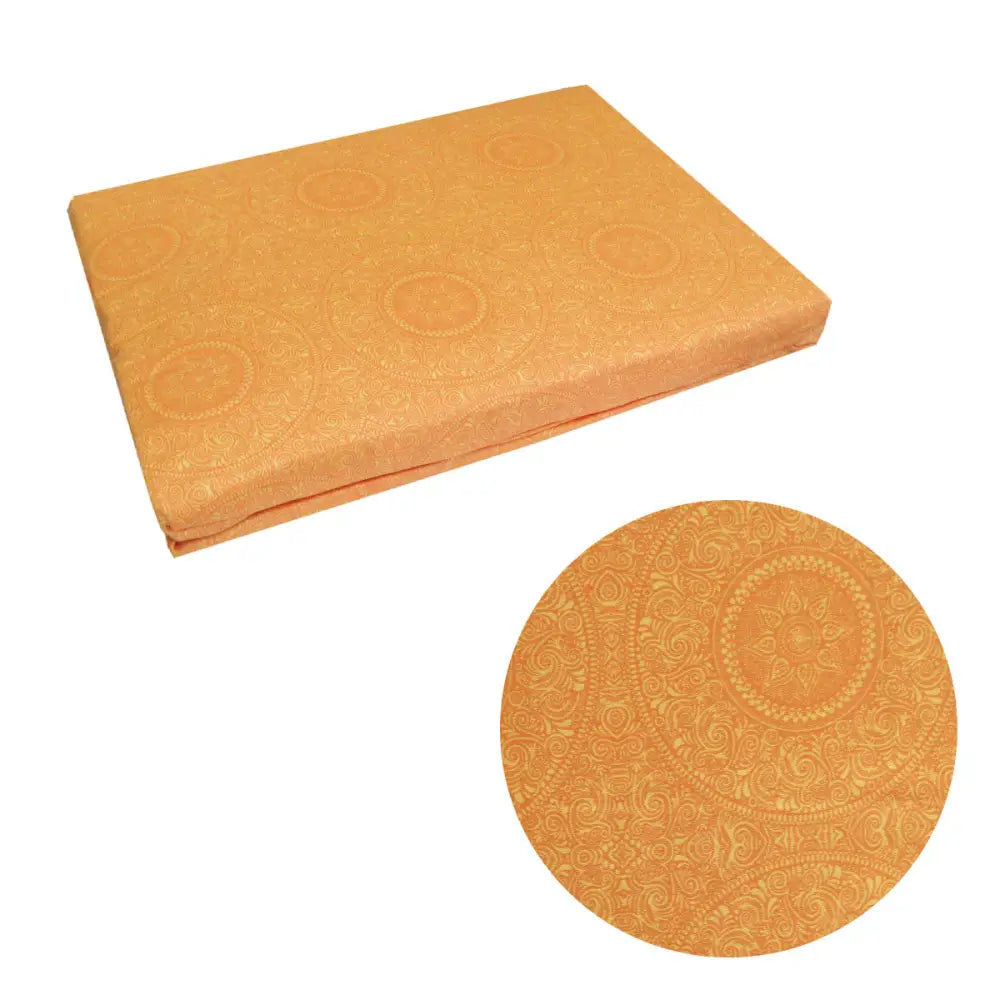 Bazaar Orange Cotton Fitted Combo Set Double - Home & Garden > Bedding