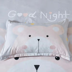 Bear Kids Quilt Cover Set - Single Size - Home & Garden > Bedding