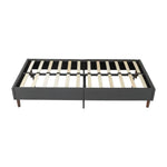 Bed Frame Mattress Foundation (Dark Grey) – Queen - Furniture > Bedroom