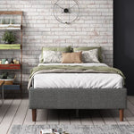 Bed Frame Mattress Foundation (Dark Grey) – Queen - Furniture > Bedroom