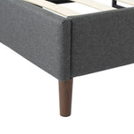 Bed Frame Mattress Foundation (Dark Grey) – Queen - Furniture > Bedroom