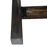 Bed Frame Queen Size in Solid Wood Veneered Acacia Bedroom Timber Slat in Chocolate - Furniture > Bedroom