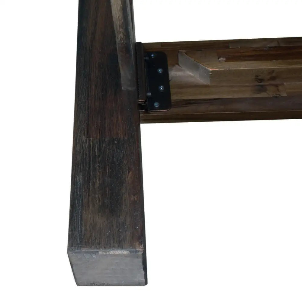Bed Frame Queen Size in Solid Wood Veneered Acacia Bedroom Timber Slat in Chocolate - Furniture > Bedroom