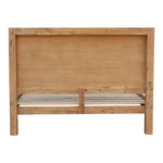 Bed Frame Single Size in Solid Wood Veneered Acacia Bedroom Timber Slat in Oak - Furniture > Bedroom