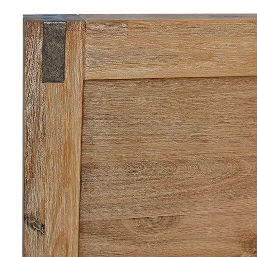 Bed Frame Single Size in Solid Wood Veneered Acacia Bedroom Timber Slat in Oak - Furniture > Bedroom
