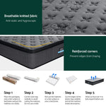 Bed Mattress Giselle 34cm King Single - Furniture > Mattresses > King Single Mattress