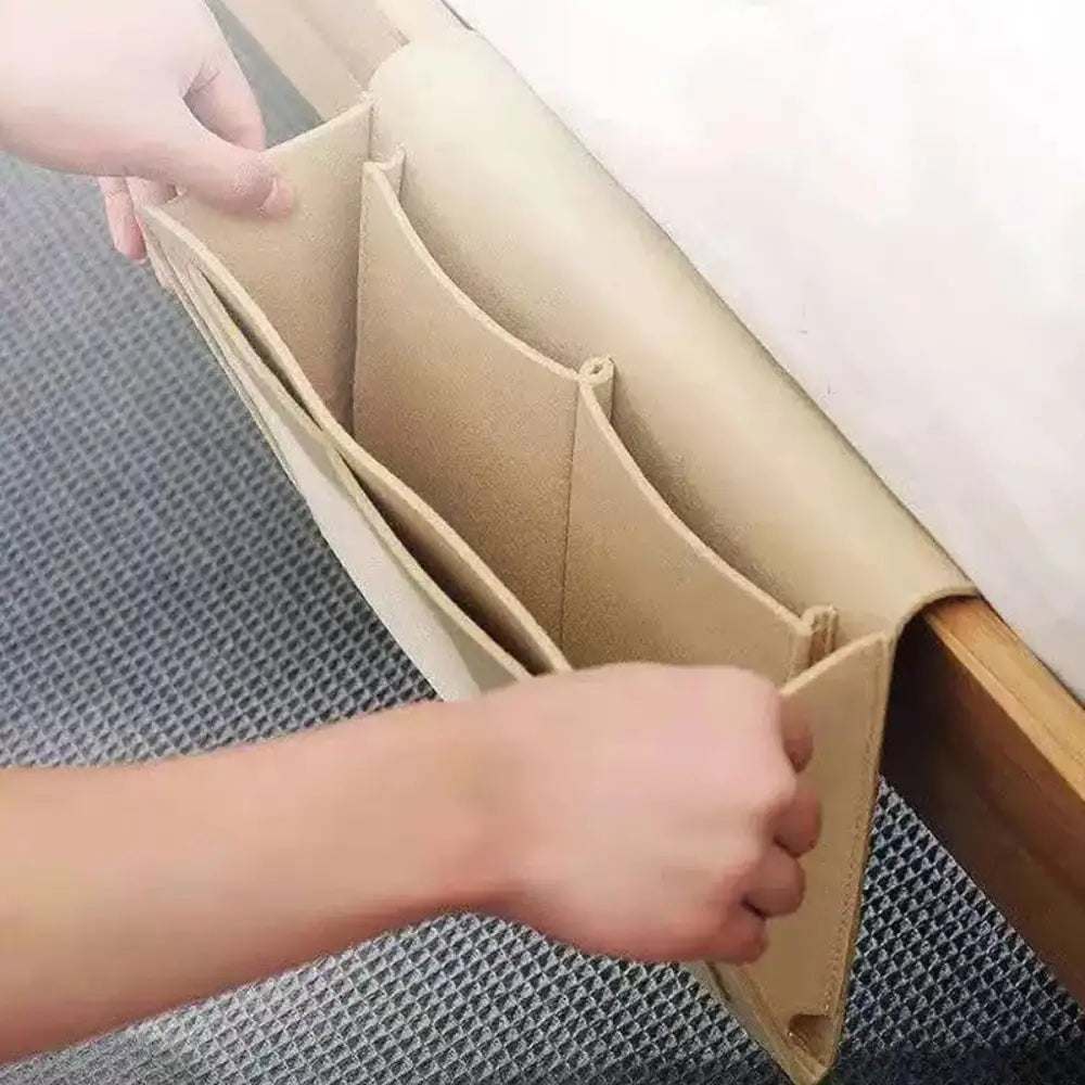 Bed Organiser Bed Caddy Sofa Organiser Bedside Organiser Book Magazines Organiser Black - Home & Garden > Storage