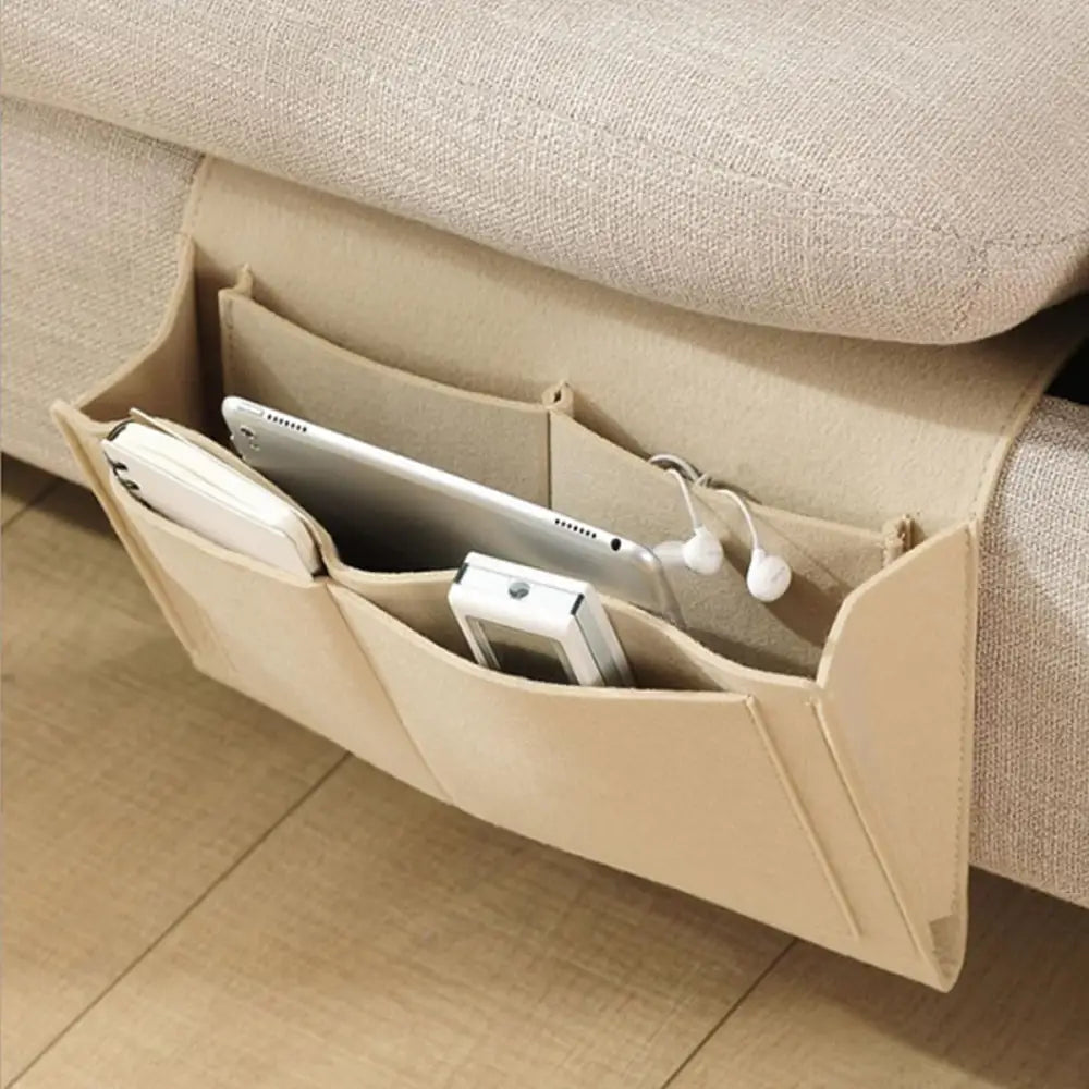 Bed Organiser Bed Caddy Sofa Organiser Bedside Organiser Book Magazines Organiser Black - Home & Garden > Storage