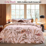 Bedding House Cely Multi Cotton Floral Quilt Cover Set King - Home & Garden > Bedding > Duvet Covers