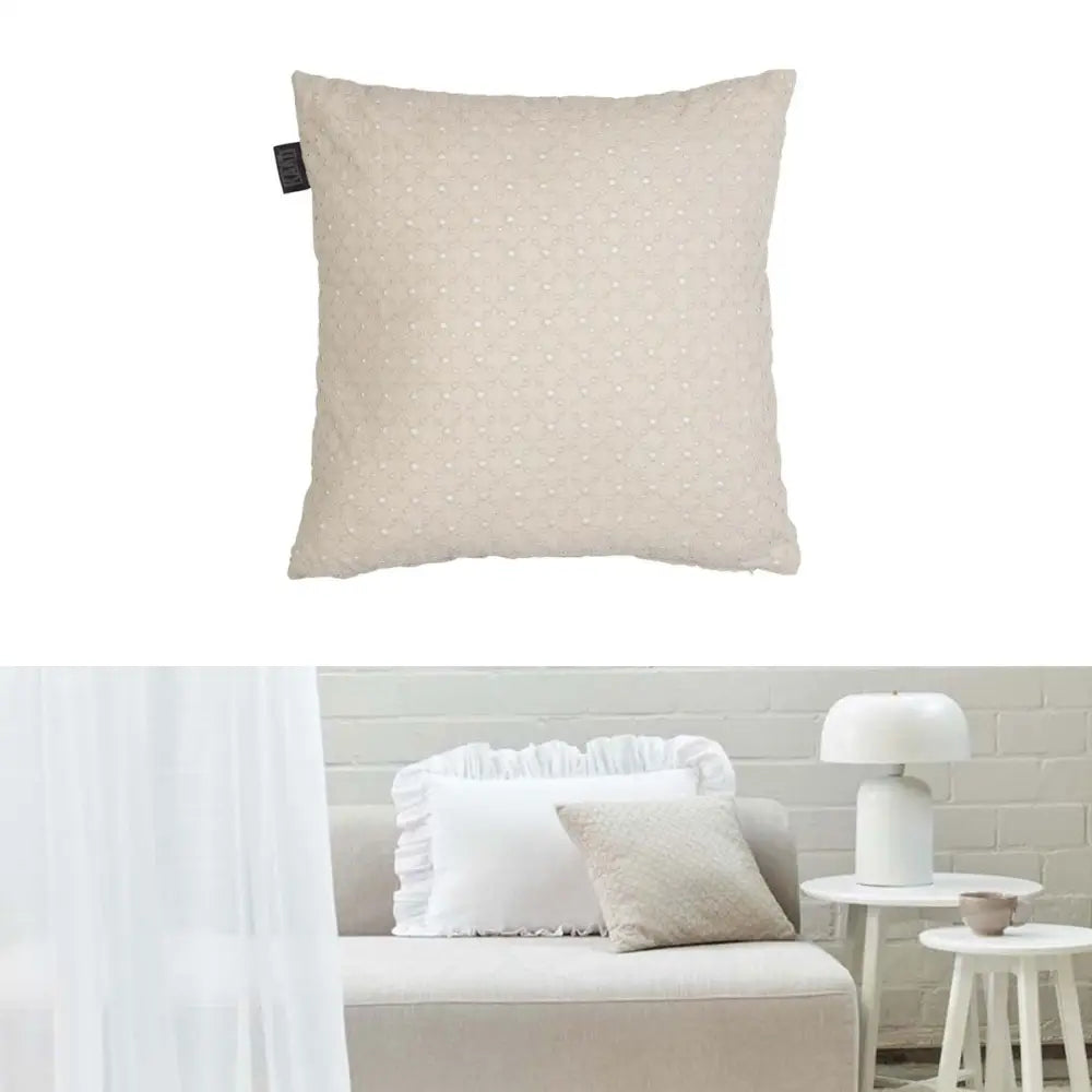 Bedding House Chelsy Sand Square Filled Cushion 40cm x 40cm - Home & Garden > Decor > Cushions & Throws