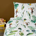 Bedding House Crazy Jungle Multi Cotton Quilt Cover Set Single - Home & Garden > Bedding