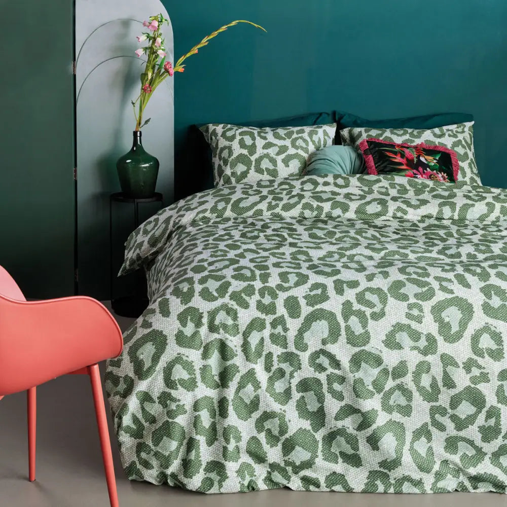 Bedding House Fabrice Green Cotton Quilt Cover Set King - Home & Garden > Bedding