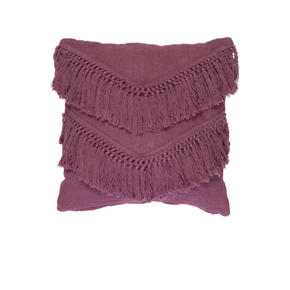 Bedding House Heather Plum (Also known as Red) Luxury Cotton Filled Cushion - Home & Garden > Bedding