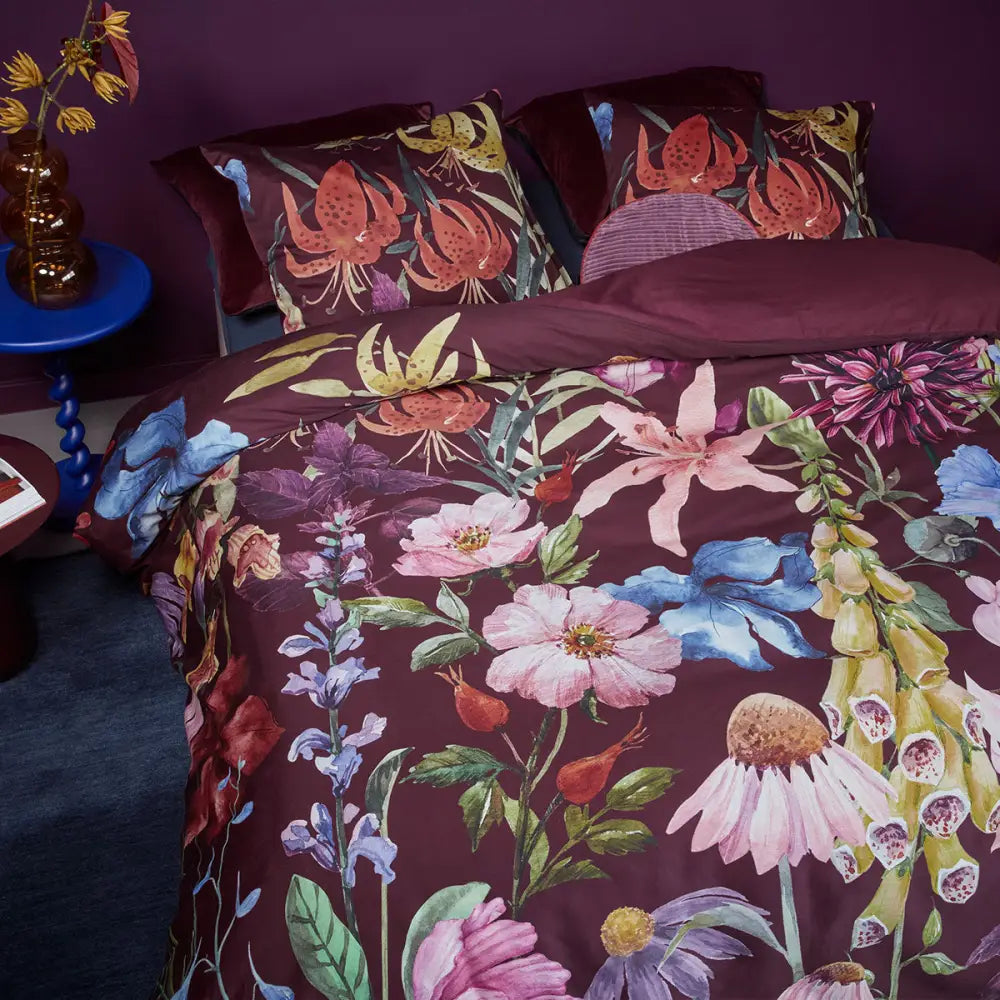 Bedding House Lily Multi Cotton Floral Quilt Cover Set King - Home & Garden > Bedding > Duvet Covers