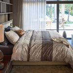 Bedding House Mathis Natural Cotton Quilt Cover Set King - Home & Garden > Bedding > Duvet Covers