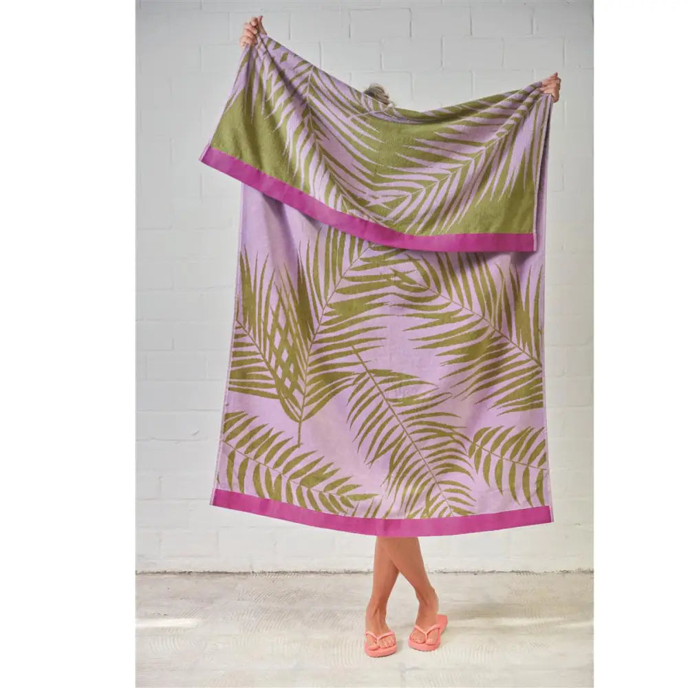 Bedding House Surfing Beach Twilight Cotton Velour Beach Towel - Home & Garden > Bedding