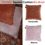 Bedding House Svenja Mauve Filled Square Cushion - Home & Garden > Bedding