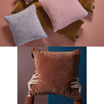 Bedding House Svenja Mauve Filled Square Cushion - Home & Garden > Bedding