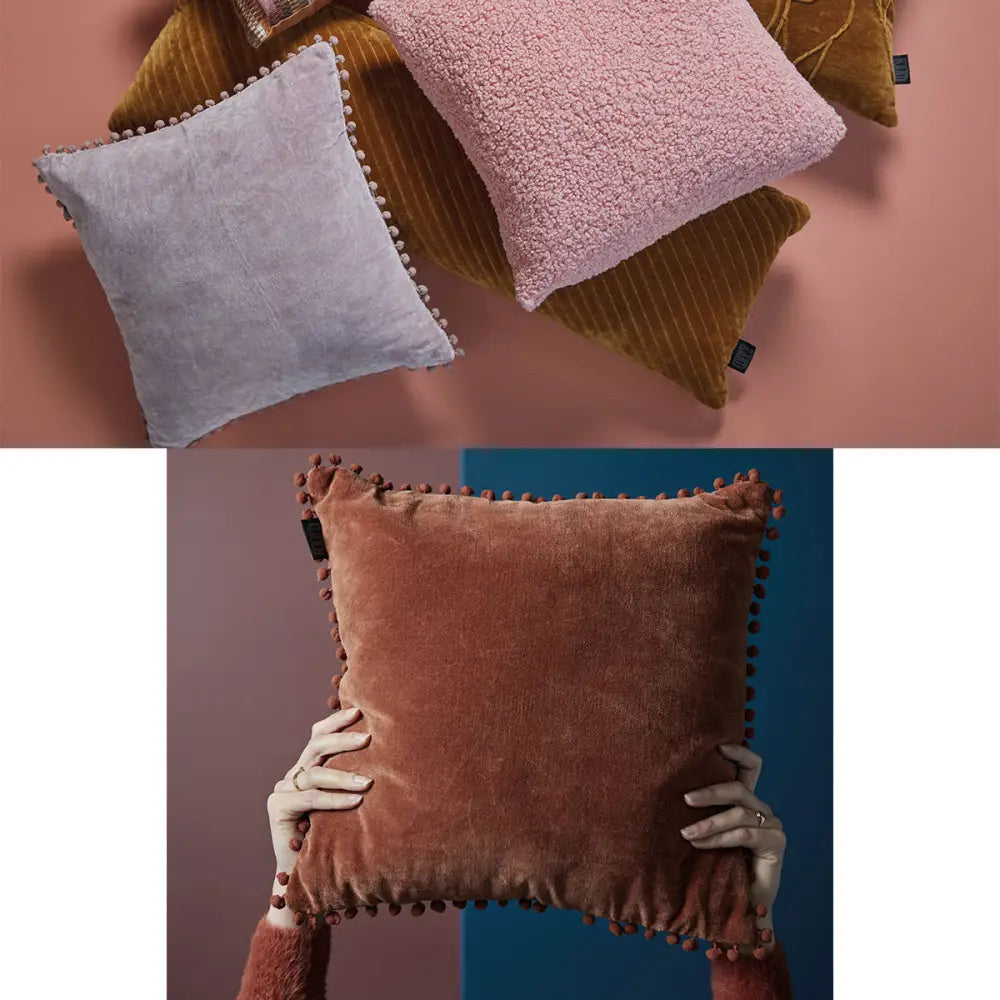 Bedding House Svenja Mauve Filled Square Cushion - Home & Garden > Bedding