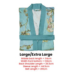 Bedding House Van Gogh Almond Blossom Blue Kimono Bath Robe Large/Extra Large - Home & Garden > Bathroom Accessories