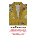 Bedding House Van Gogh Partout des Fleurs Gold Kimono Bath Robe Large/Extra Large - Home & Garden > Bathroom Accessories