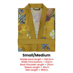 Bedding House Van Gogh Partout des Fleurs Gold Kimono Bath Robe Small/Medium - Home & Garden > Bathroom Accessories