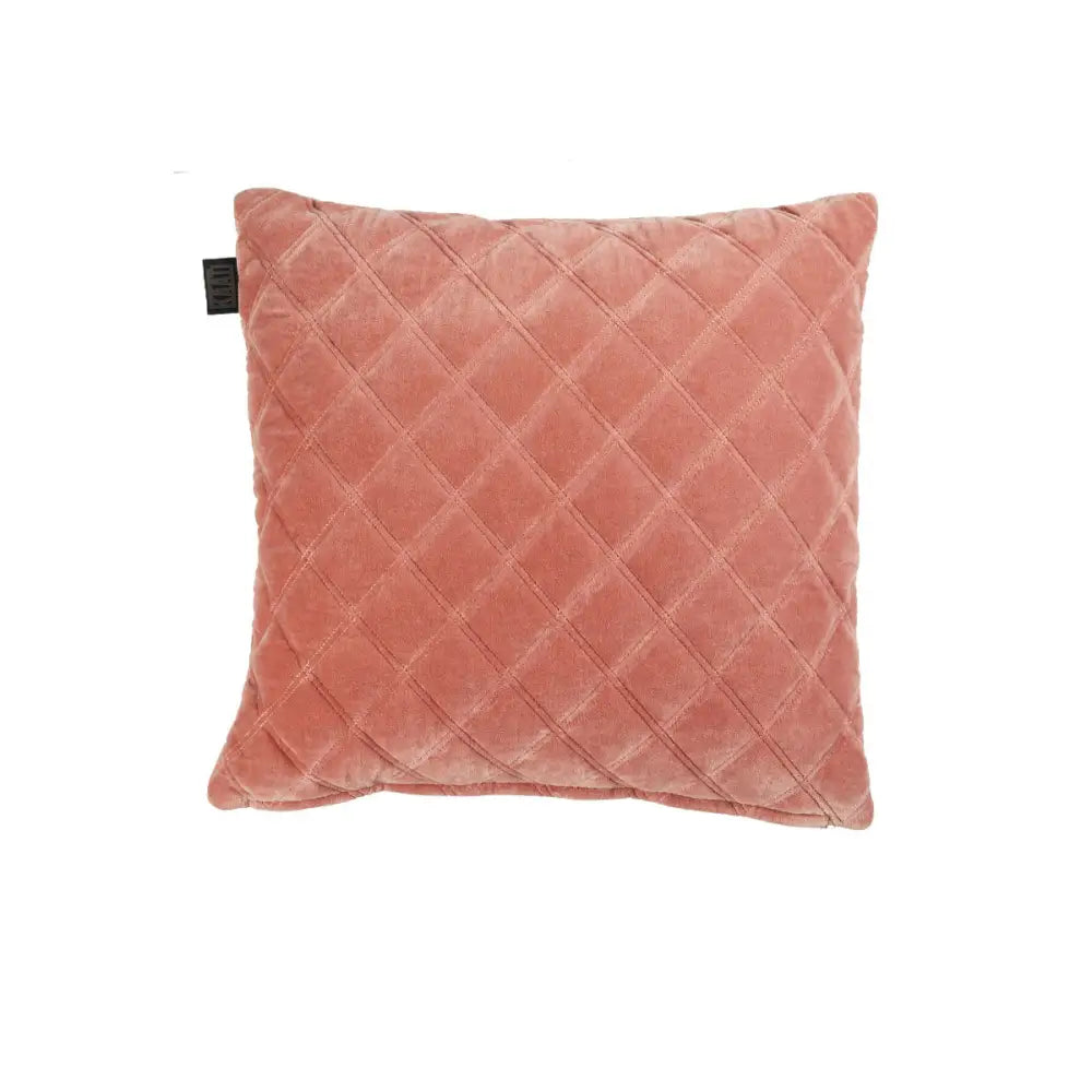 Bedding House Vercors Luxury Cotton Velvet Filled Square Cushion - Pink - Home & Garden > Bedding