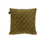 Bedding House Vercors Luxury Cotton Velvet Filled Square Cushion - Olive Green - Home & Garden > Bedding