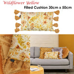 Bedding House Wildflower Yellow Filled Oblong Cushion - Home & Garden > Bedding