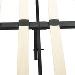 Bedframe with Wooden Slats (Light Grey) – Single - Furniture > Bedroom