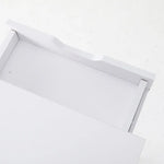 Bedside Table 2 Drawer Wood Leg Storage Cabinet Nightstand SUZY WHITE - Furniture > Bedroom