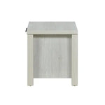 Bedside Table 2 drawers Storage Table Night Stand MDF in White Ash - Furniture > Living Room