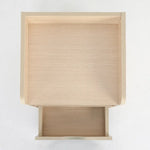 Bedside Table Side Storage Cabinet Nightstand Bedroom 1 Drawer 2 Shelf LARK OAK - Furniture > Bedroom