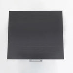 Bedside Table Side Storage Cabinet Nightstand Bedroom 1 Drawer 1 Shelf ELLA - BLACK - Furniture > Bedroom