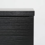 Bedside Table Side Storage Cabinet Nightstand Bedroom 1 Drawer 1 Shelf ELLA - BLACK - Furniture > Bedroom