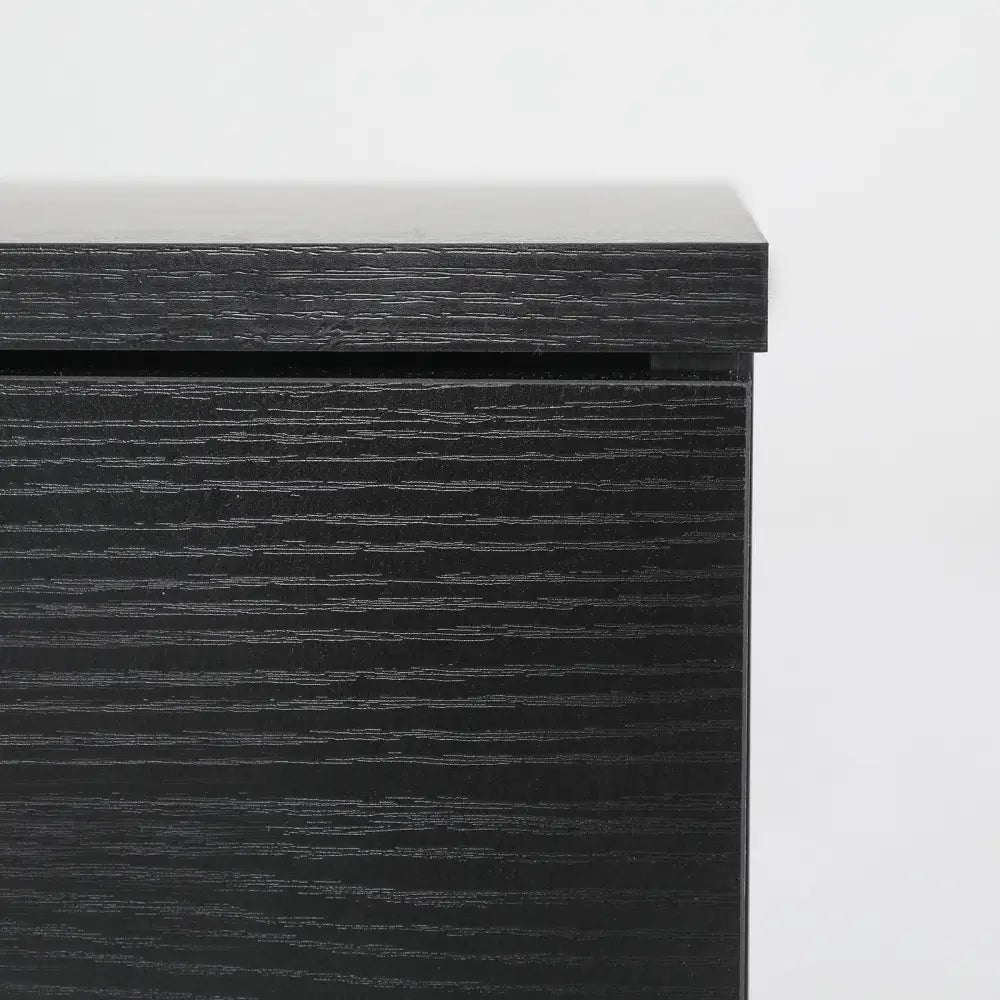 Bedside Table Side Storage Cabinet Nightstand Bedroom 1 Drawer 1 Shelf ELLA - BLACK - Furniture > Bedroom