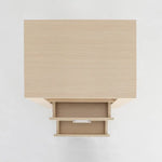 Bedside Table Side Storage Cabinet Nightstand Bedroom 2 Drawer 1 Shelf ZURI OAK - Furniture > Bedroom