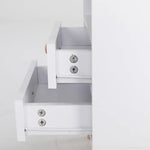 Bedside Table Side Storage Cabinet Nightstand Bedroom 2 Drawer ANYA - WHITE - Furniture > Bedroom