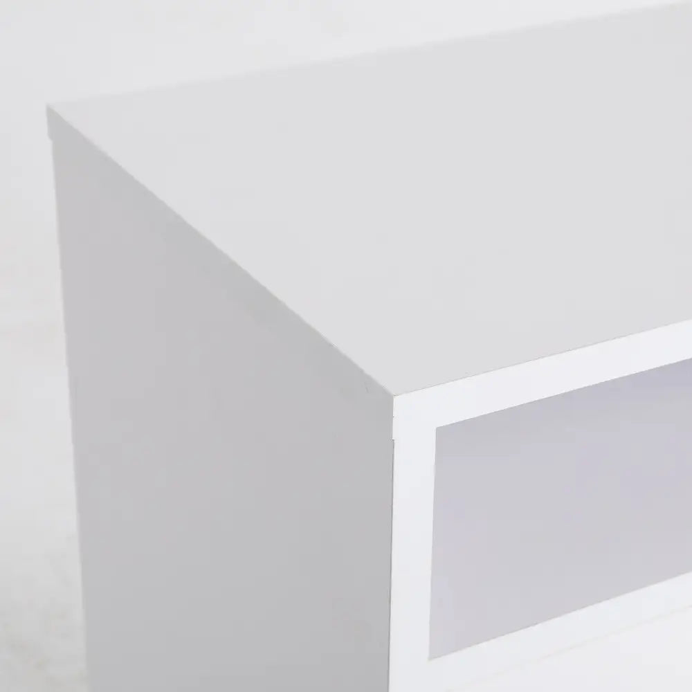 Bedside Table Side Storage Cabinet Nightstand Bedroom 2 Drawer ANYA - WHITE - Furniture > Bedroom