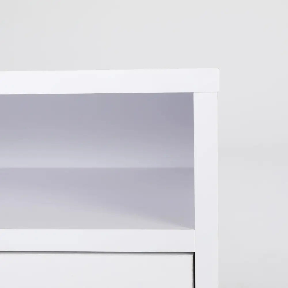 Bedside Table Side Storage Cabinet Nightstand Bedroom 2 Drawer ANYA - WHITE - Furniture > Bedroom