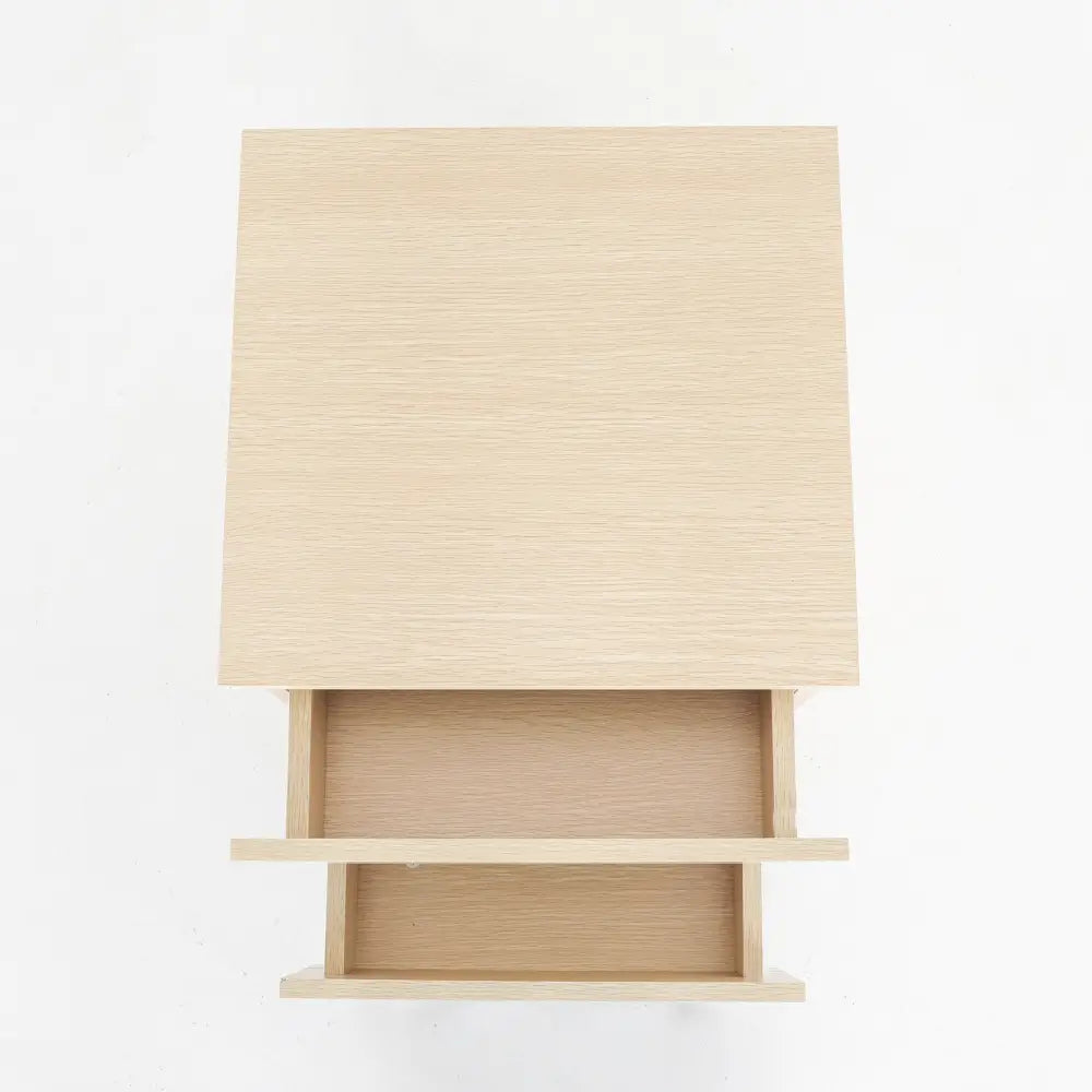 Bedside Table Side Storage Cabinet Nightstand Bedroom 2 Drawer JOSS OAK - Furniture > Bedroom