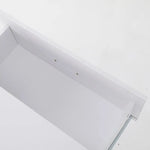 Bedside Table Side Storage Cabinet Nightstand Bedroom 2 Drawer Legs ETTA WHITE - Furniture > Bedroom
