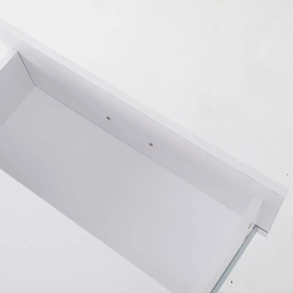 Bedside Table Side Storage Cabinet Nightstand Bedroom 2 Drawer Legs ETTA WHITE - Furniture > Bedroom