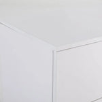 Bedside Table Side Storage Cabinet Nightstand Bedroom 2 Drawer Legs ETTA WHITE - Furniture > Bedroom