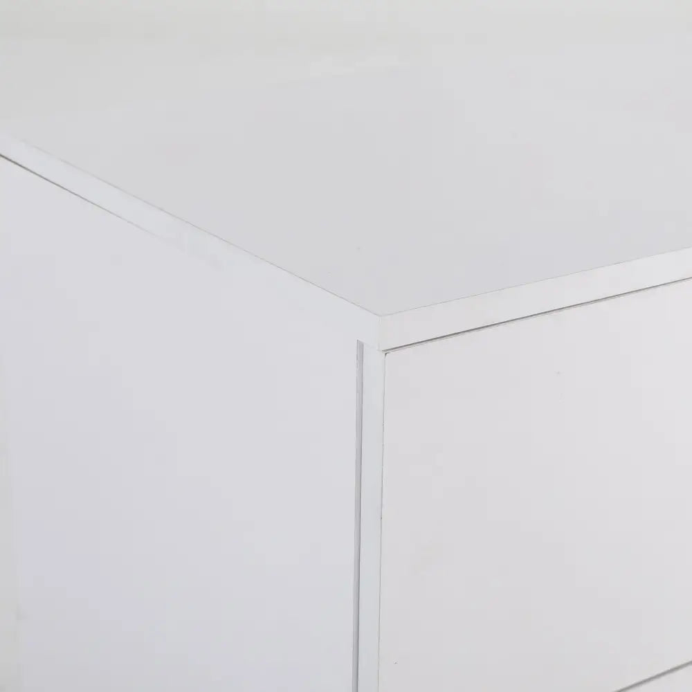 Bedside Table Side Storage Cabinet Nightstand Bedroom 2 Drawer Legs ETTA WHITE - Furniture > Bedroom